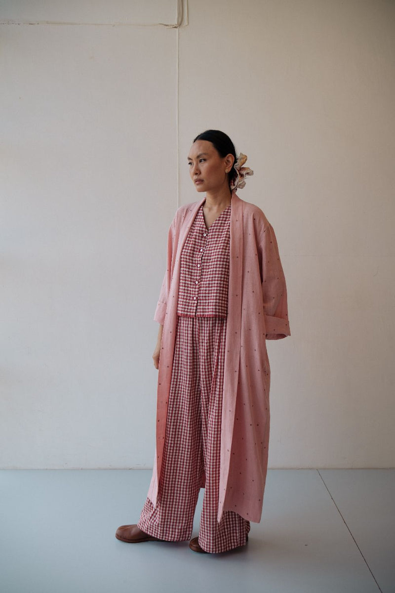 ROSA PANT cotton by TOKREE in red color for women in Singapore