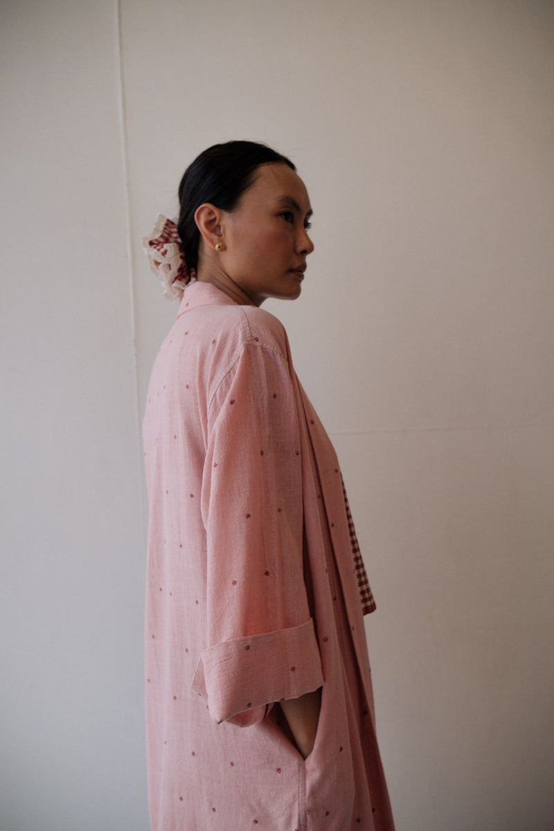 ROSA OVERLAY cotton by TOKREE in pink color for women in Singapore