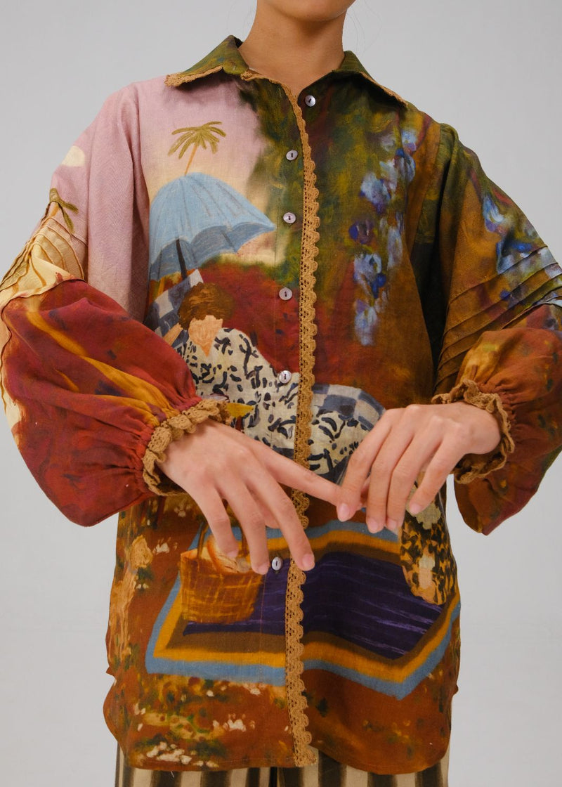 MOIRA SHIRT-Lakeside linen by CORD for women in Singapore