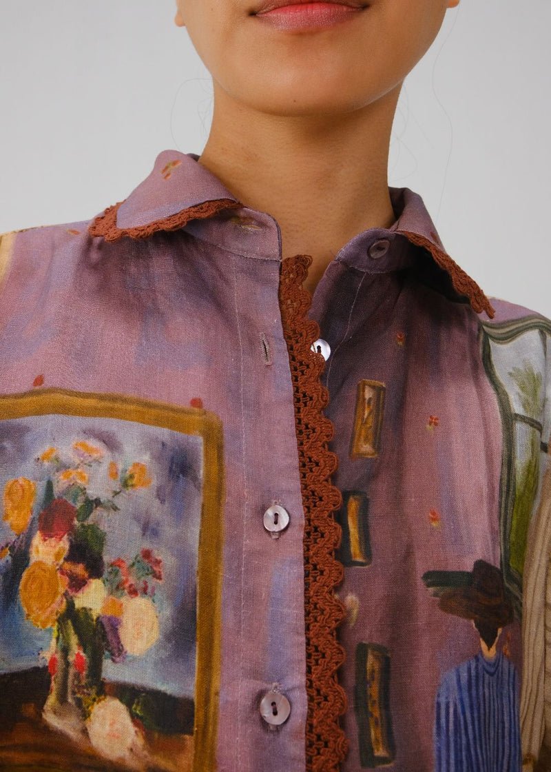 MOIRA SHIRT-Living Room linen by CORD for women in Singapore