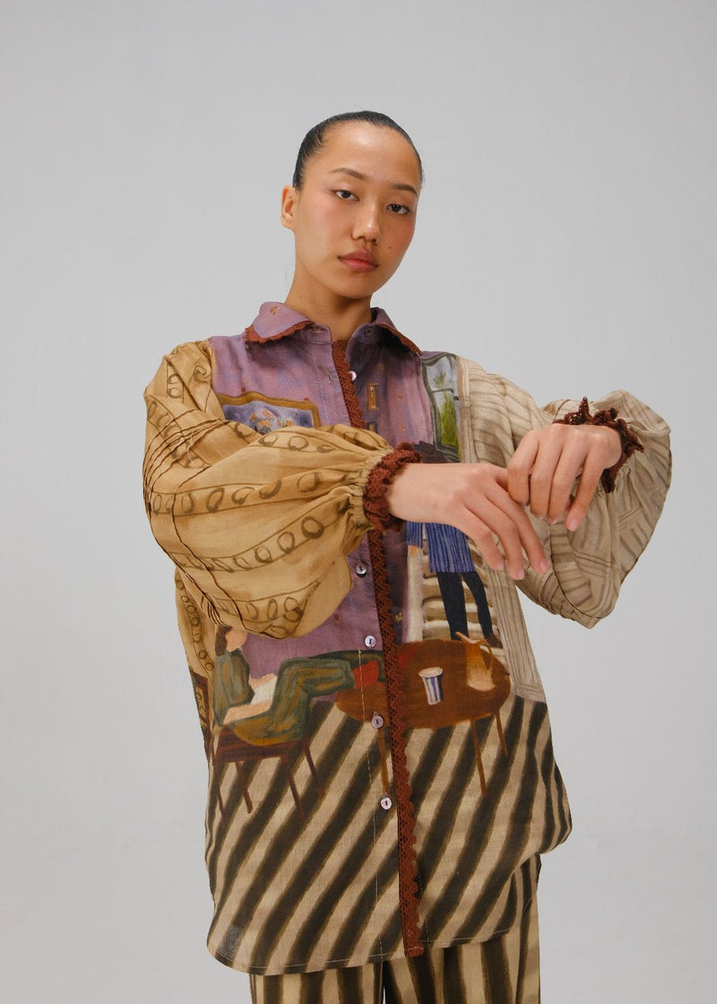 MOIRA SHIRT-Living Room linen by CORD for women in Singapore