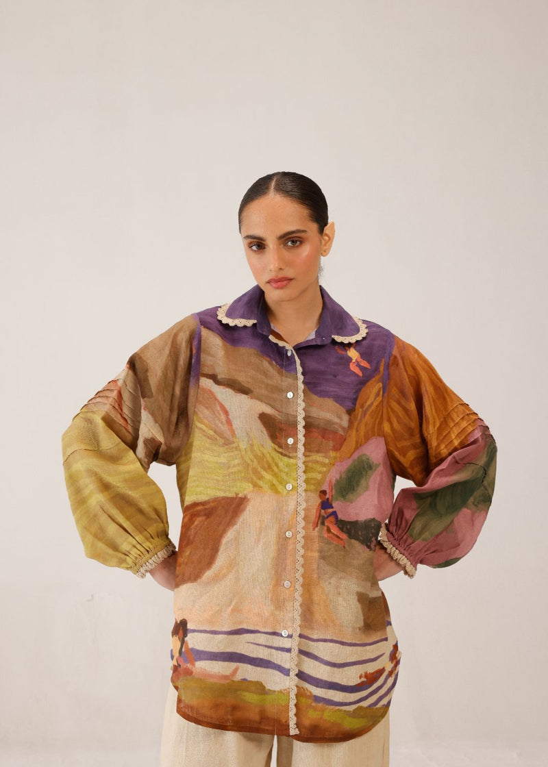 MOIRA SHIRT - SWIMMERS all linen by CORD for women in Singapore