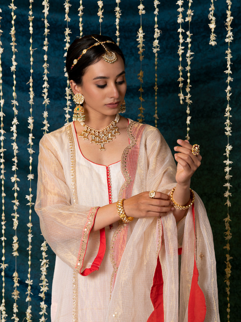Kanak Kurta Set tissue Buy Kanak Kurta Set from C&W | Kurta/Kurta Sets for Women by Maison Shefali for women in Singapore