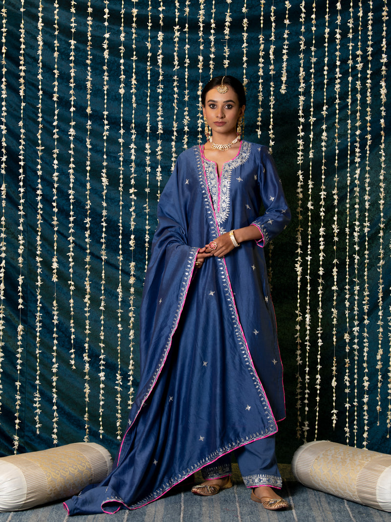 Saanjh Kurta Set silk Buy Saanjh Kurta Set from C&W | Kurta/Kurta Sets for Women by Maison Shefali for women in Singapore