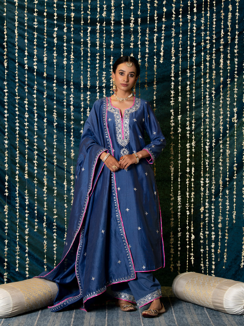 Saanjh Kurta Set silk Buy Saanjh Kurta Set from C&W | Kurta/Kurta Sets for Women by Maison Shefali for women in Singapore