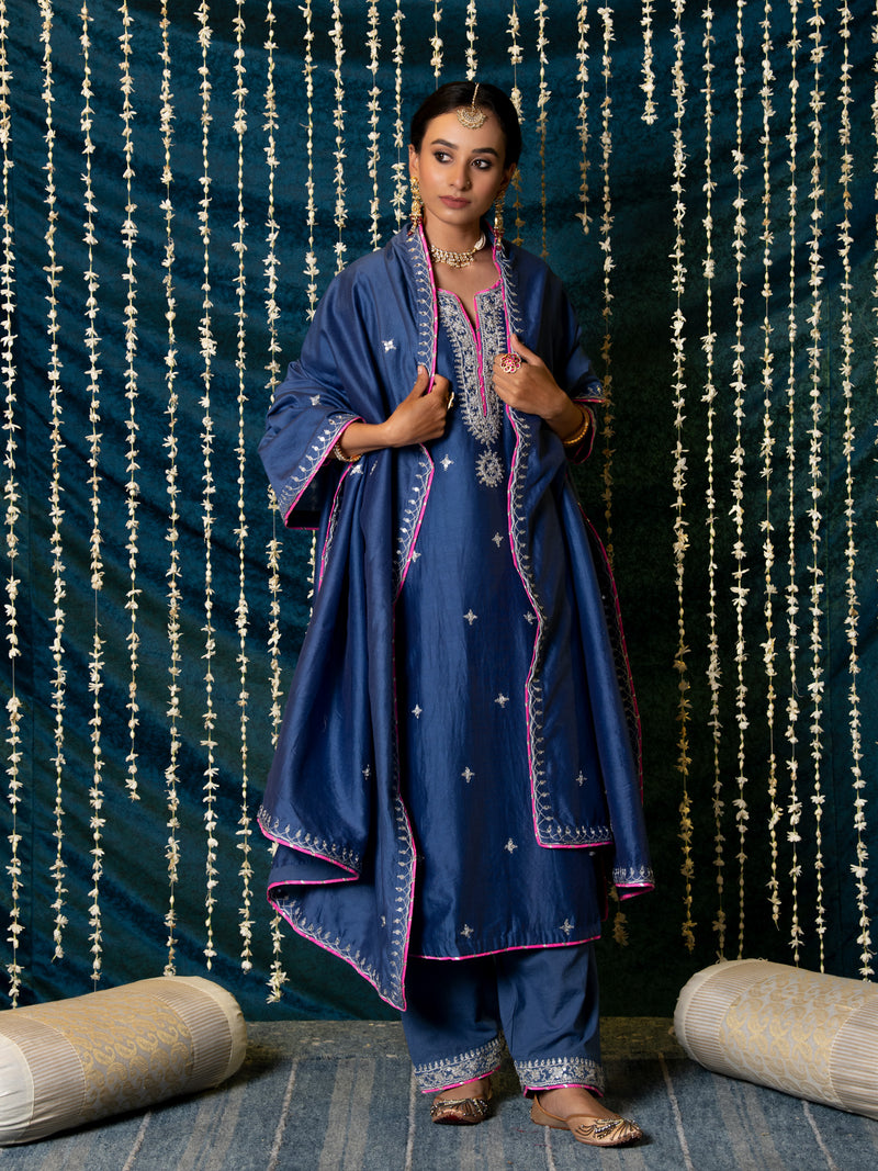 Saanjh Kurta Set silk Buy Saanjh Kurta Set from C&W | Kurta/Kurta Sets for Women by Maison Shefali for women in Singapore