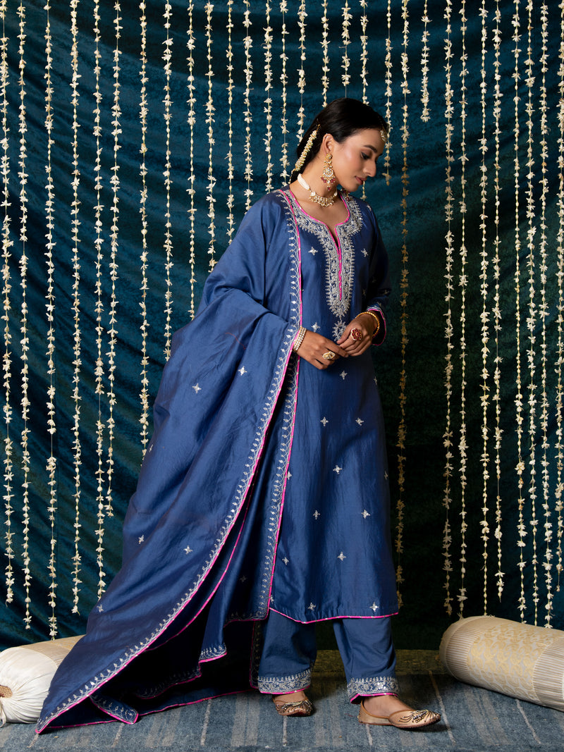 Saanjh Kurta Set silk Buy Saanjh Kurta Set from C&W | Kurta/Kurta Sets for Women by Maison Shefali for women in Singapore