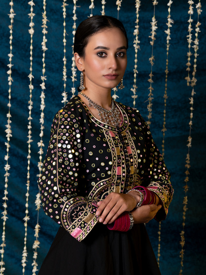 Aks Jacket Gharara Set cotton Buy Aks Jacket Gharara Set from C&W | Kurta/Kurta Sets for Women by Maison Shefali for women in Singapore