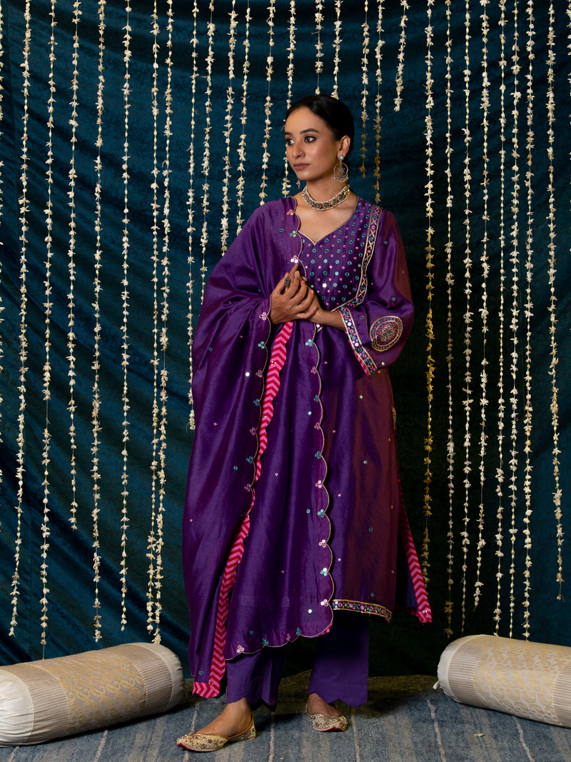 Hunar Kurta Set silk Buy Hunar Kurta Set from C&W | Kurta/Kurta Sets for Women by Maison Shefali for women in Singapore