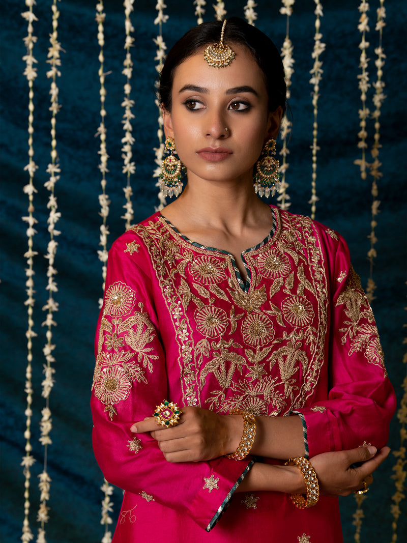 Gulaab Kurta Set silk Buy Gulaab Kurta Set from C&W | Kurta/Kurta Sets for Women by Maison Shefali for women in Singapore
