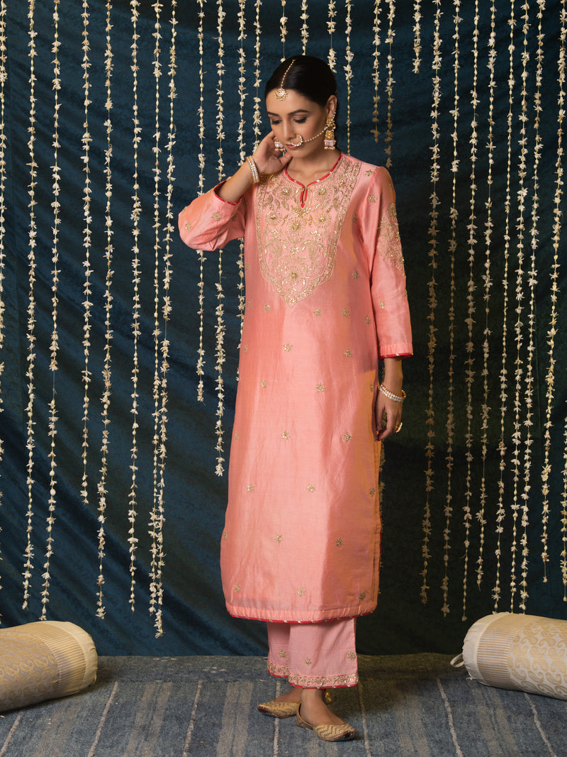 Kashi Kurta Set silk Buy Kashi Kurta Set from C&W | Kurta/Kurta Sets for Women by Maison Shefali for women in Singapore