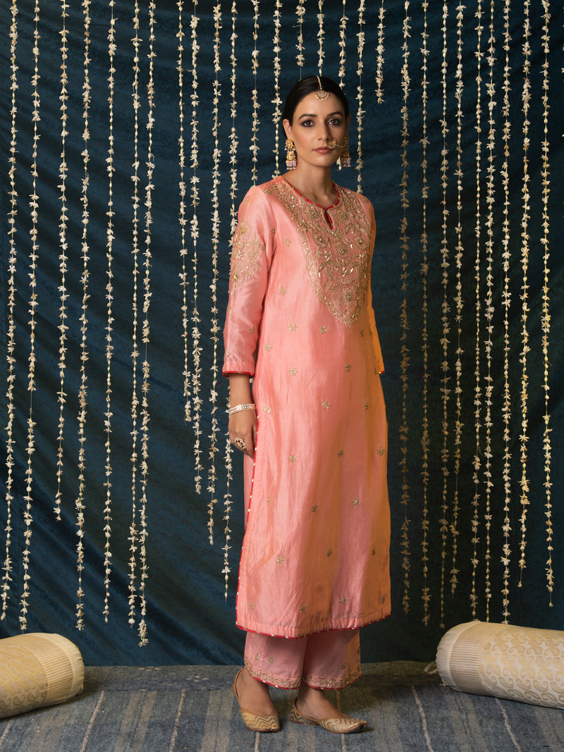 Kashi Kurta Set silk Buy Kashi Kurta Set from C&W | Kurta/Kurta Sets for Women by Maison Shefali for women in Singapore