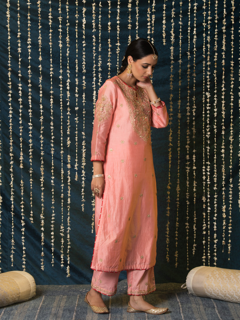 Kashi Kurta Set silk Buy Kashi Kurta Set from C&W | Kurta/Kurta Sets for Women by Maison Shefali for women in Singapore