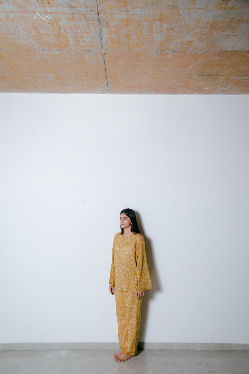 Mustard Co-ord Set Co-ord Set by Homegrown by Alterego for women in Singapore