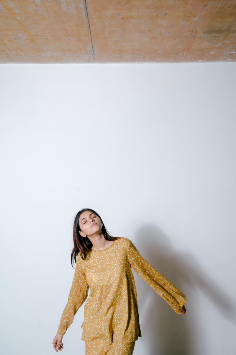 Mustard Co-ord Set Co-ord Set by Homegrown by Alterego for women in Singapore