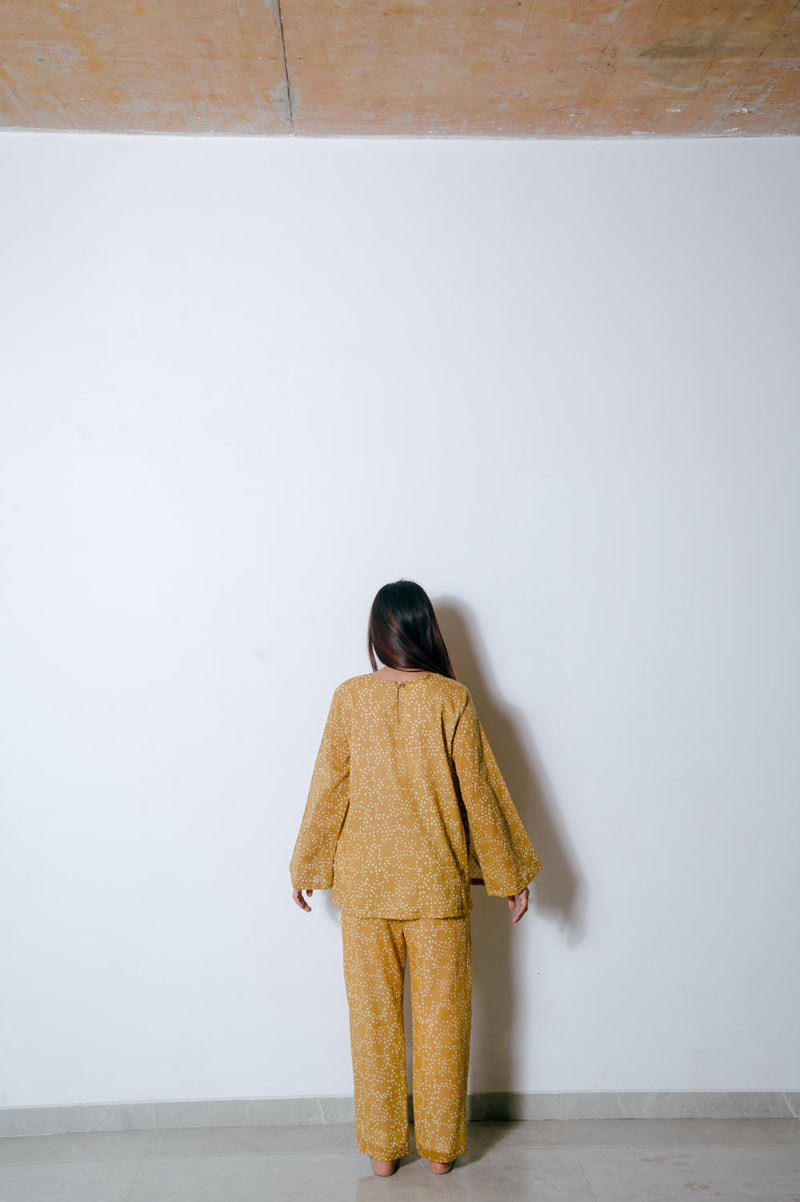 Mustard Co-ord Set Co-ord Set by Homegrown by Alterego for women in Singapore