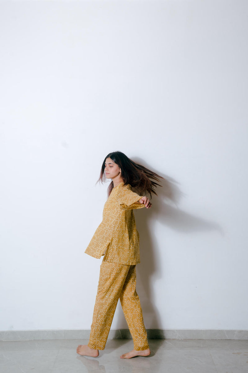 Mustard Co-ord Set Co-ord Set by Homegrown by Alterego for women in Singapore