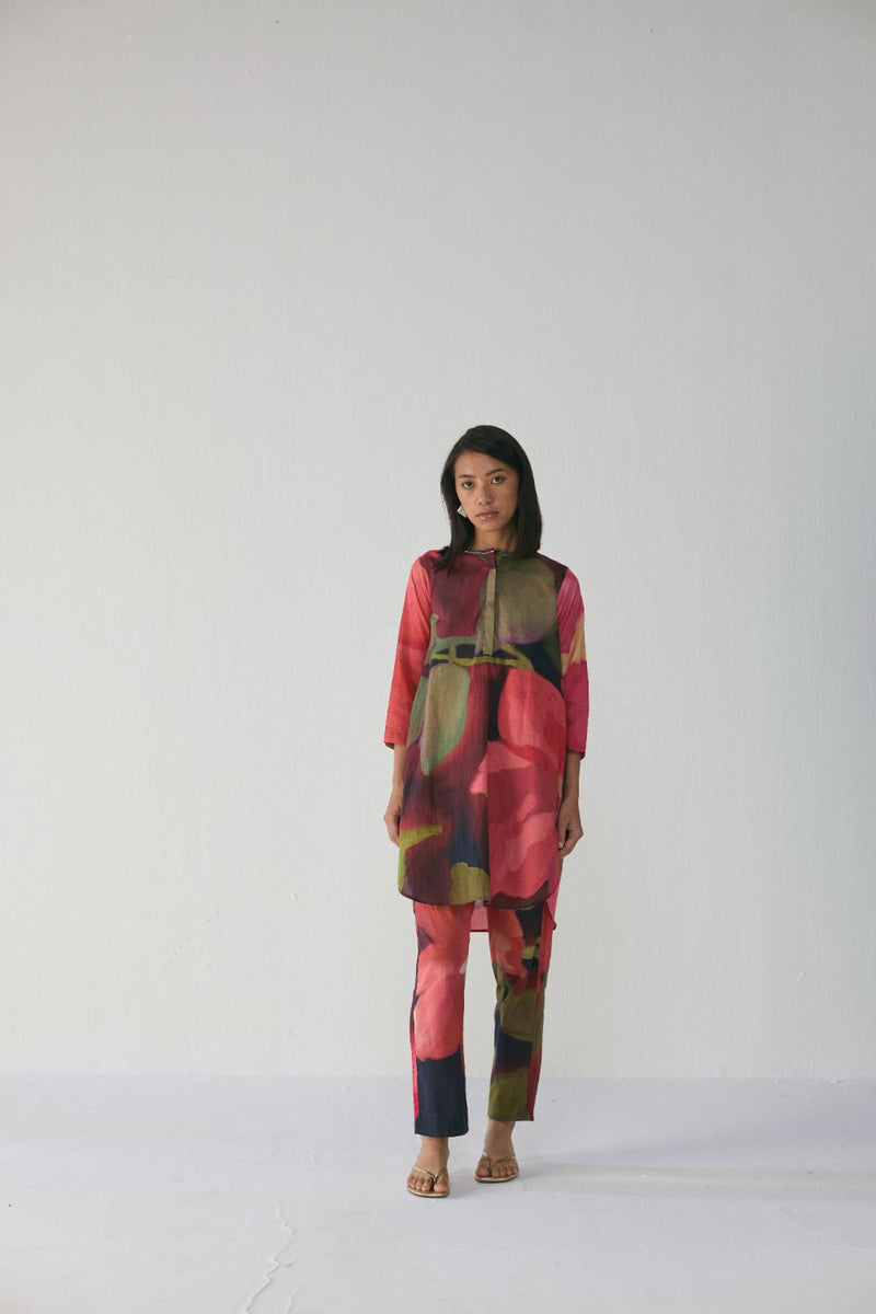 Manhattan Short Kurta Set cotton by YAM in multi color for women in Singapore