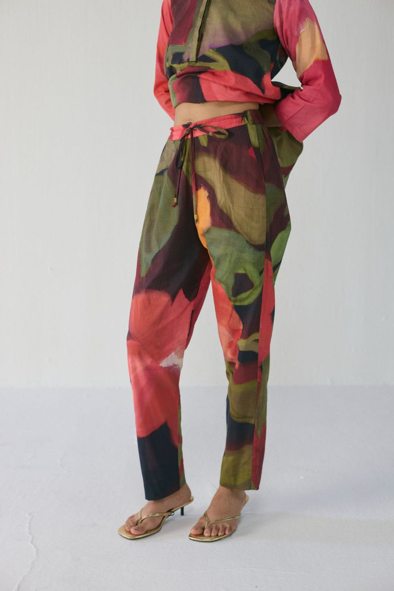 Manhattan Short Kurta Set cotton by YAM in multi color for women in Singapore