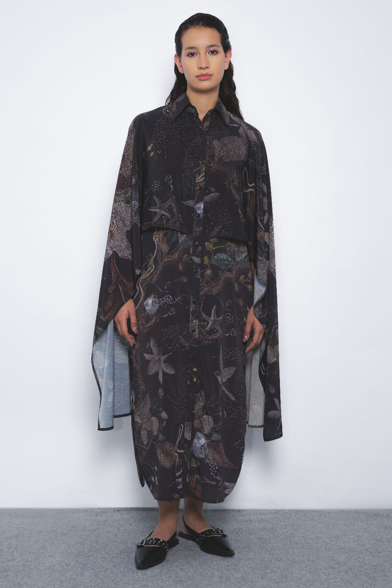 Manto Shirt Dress in Silva Print Buy Manto Shirt Dress in Silva Print from C&W | Dresses for Women by Leh Studios for women in Singapore