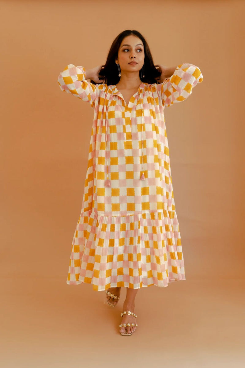 Margarita Dress mul by Homegrown by Alterego in ivory color for women in Singapore