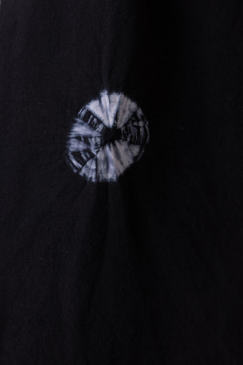 Margo Black Bandhani Handwoven Top cotton by The Summer House for women in Singapore
