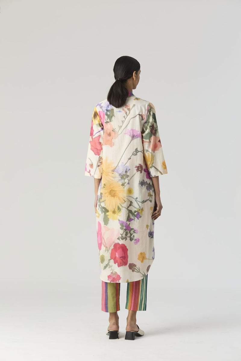 MARIA LONG KURTA SET cotton by Yam in white color for women in Singapore