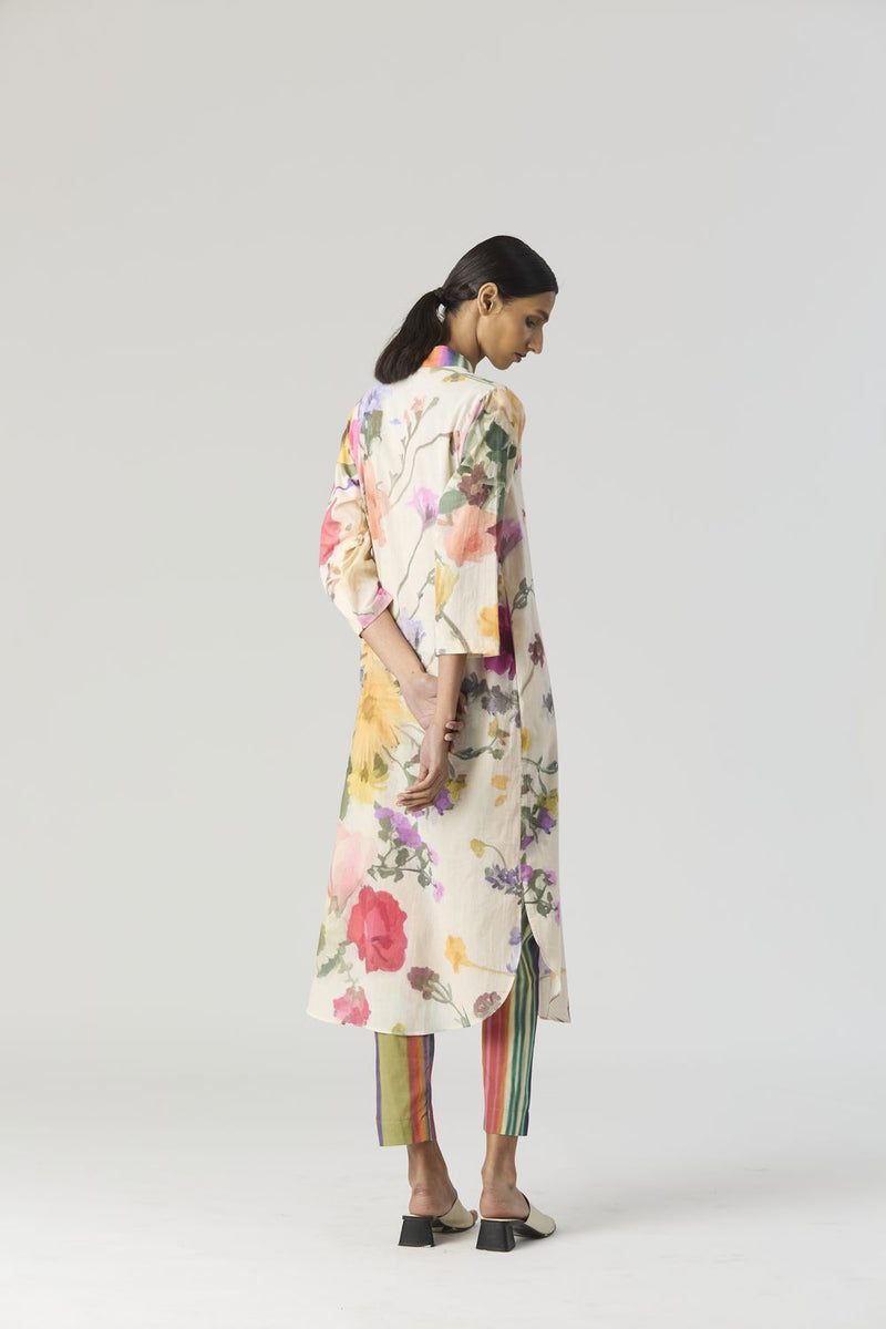 MARIA LONG KURTA SET cotton by Yam in white color for women in Singapore