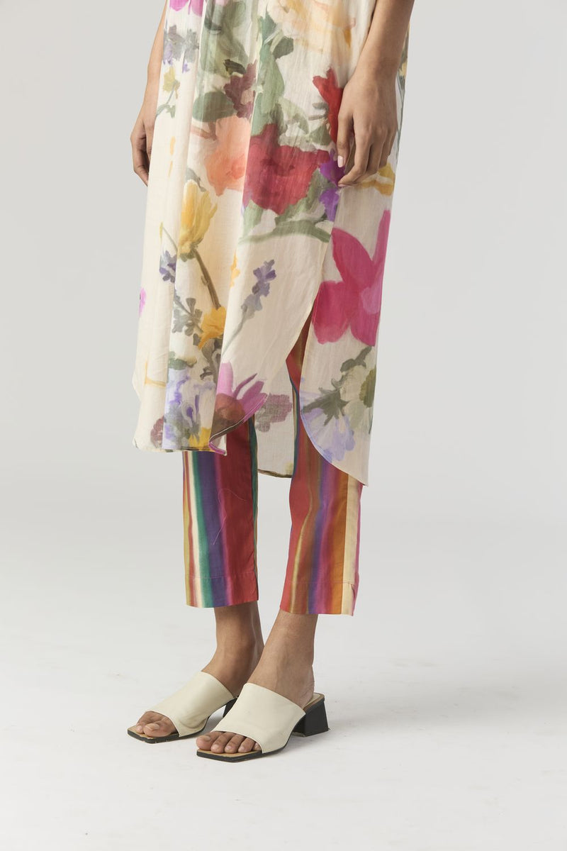 MARIA LONG KURTA SET cotton by Yam in white color for women in Singapore