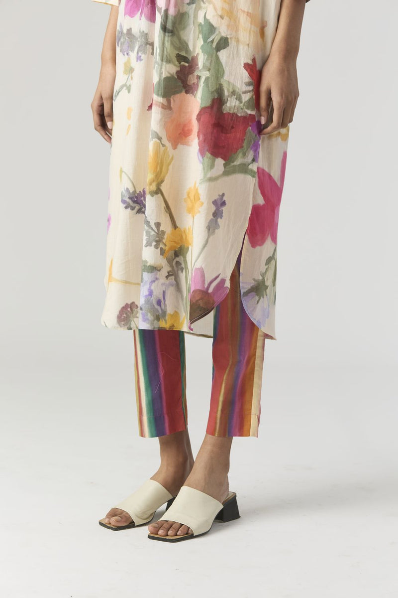 MARIA LONG KURTA SET cotton by Yam in white color for women in Singapore
