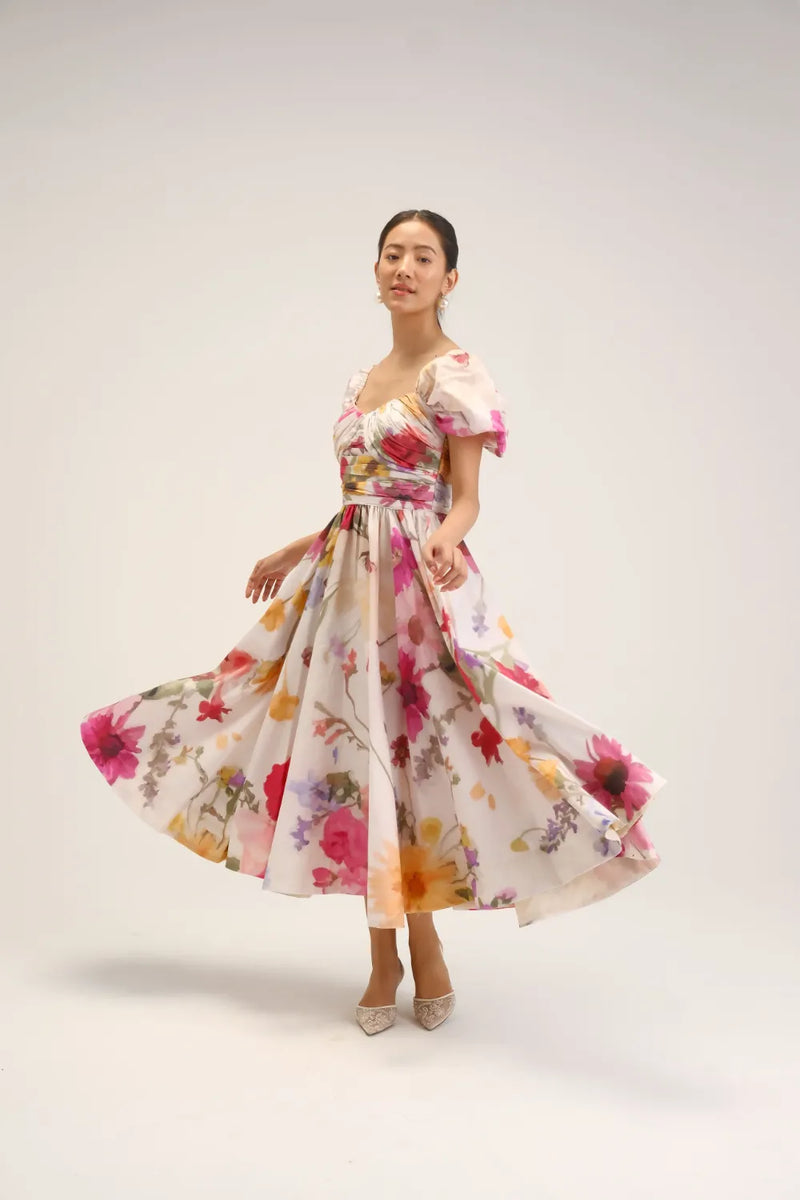 Maria Puff Sleeve Dress