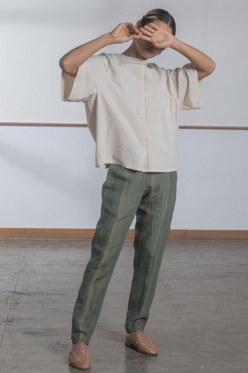Marie Zero Dye Top by The Summer House in white color for women in Singapore