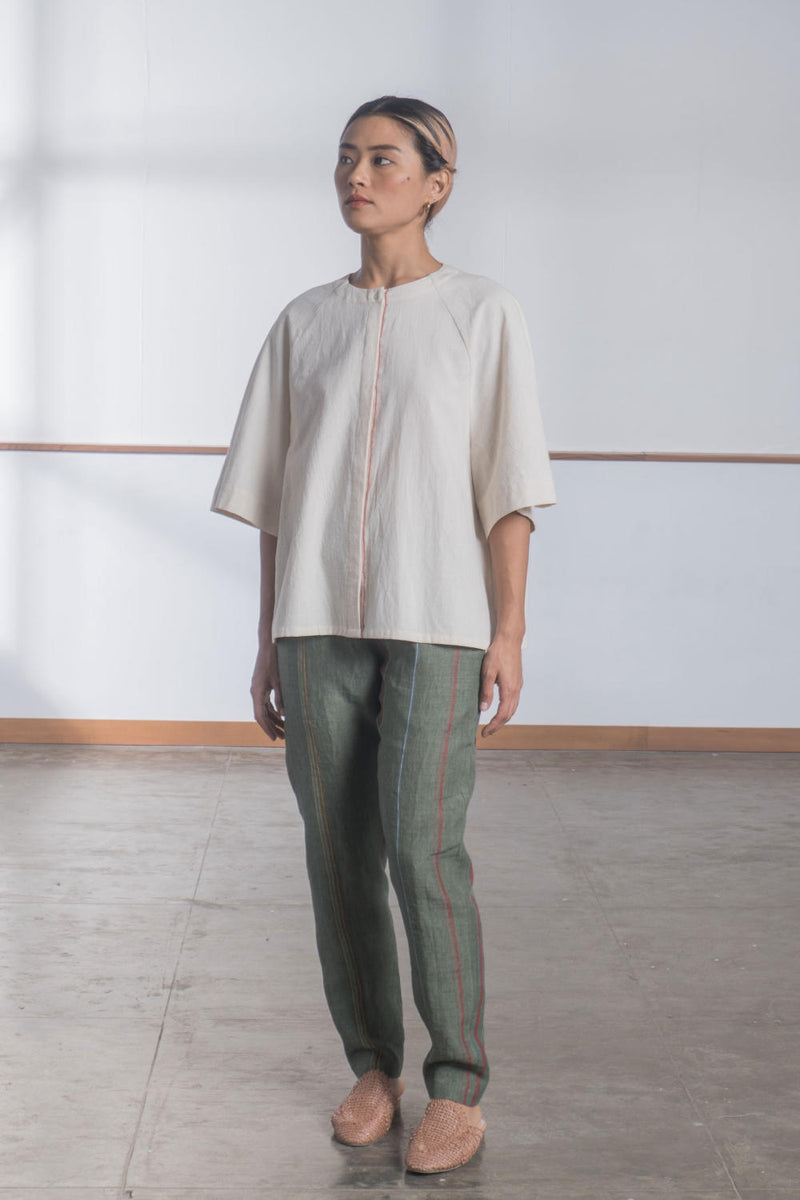 Marie Zero Dye Top by The Summer House in white color for women in Singapore