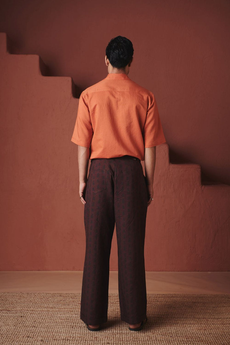 Marigold Co Linen Men's Flap Pocket Shirt