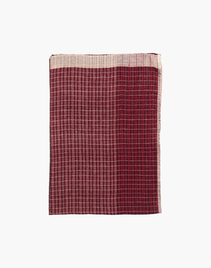 Maroon Muse Stole cotton by World of Crow in multi color for women in Singapore