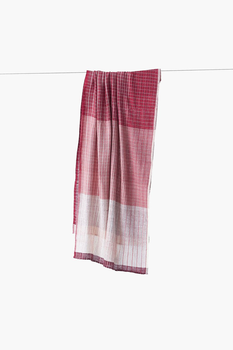 Maroon Muse Stole cotton by World of Crow in multi color for women in Singapore