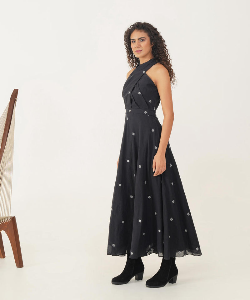 MEADOW DRESS 100% cotton Buy MEADOW DRESS from C&W | Dresses for Women by Indigo Dreams in black color for women in Singapore