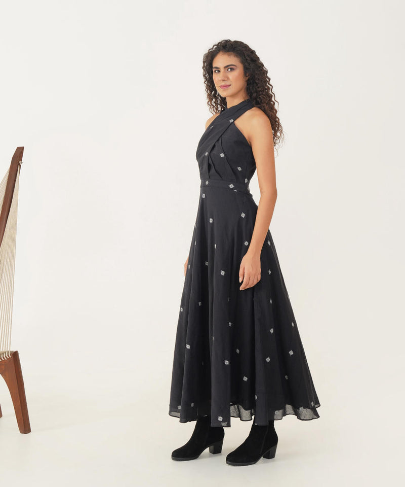 MEADOW DRESS 100% cotton Buy MEADOW DRESS from C&W | Dresses for Women by Indigo Dreams in black color for women in Singapore