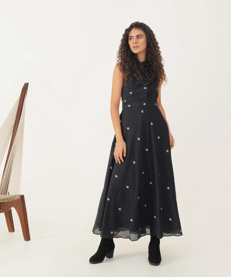 MEADOW DRESS 100% cotton Buy MEADOW DRESS from C&W | Dresses for Women by Indigo Dreams in black color for women in Singapore