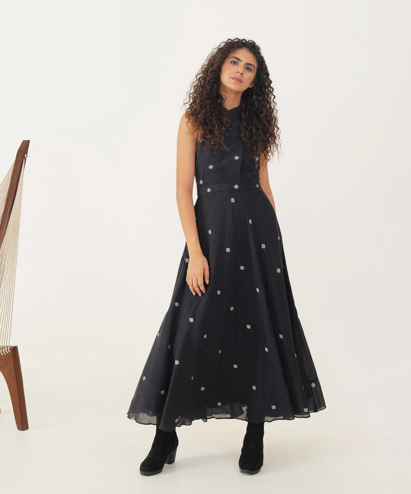 MEADOW DRESS 100% cotton Buy MEADOW DRESS from C&W | Dresses for Women by Indigo Dreams in black color for women in Singapore