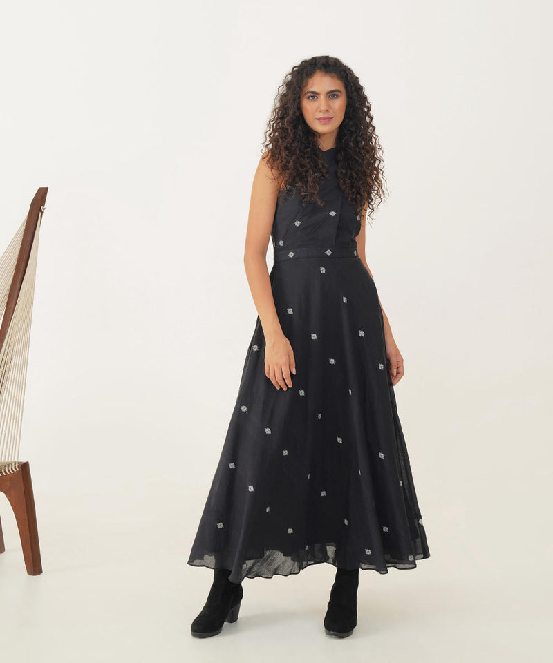 MEADOW DRESS 100% cotton Buy MEADOW DRESS from C&W | Dresses for Women by Indigo Dreams in black color for women in Singapore