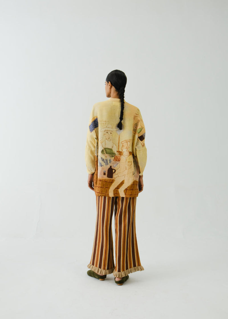 Mia Set-Fisherman Striper linen by CORD for women in Singapore
