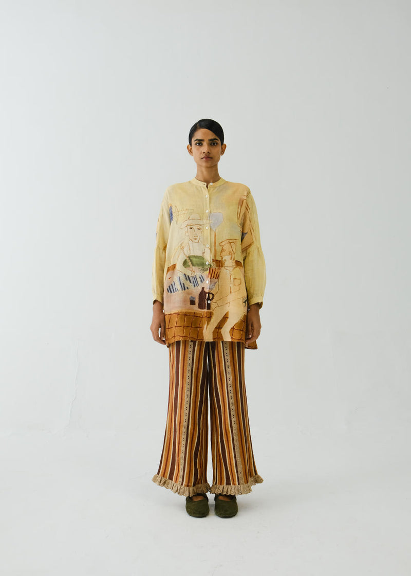 Mia Set-Fisherman Striper linen by CORD for women in Singapore