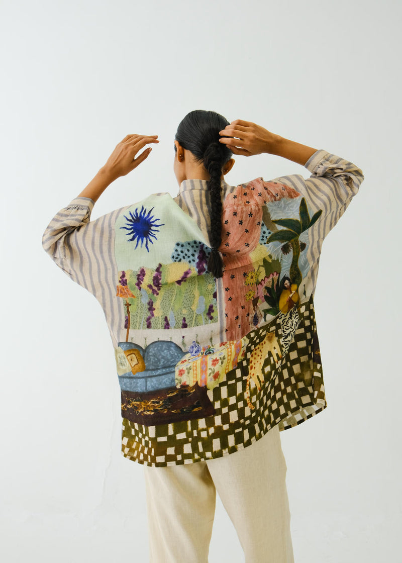 Mia Shirt-Alice linen by CORD for women in Singapore