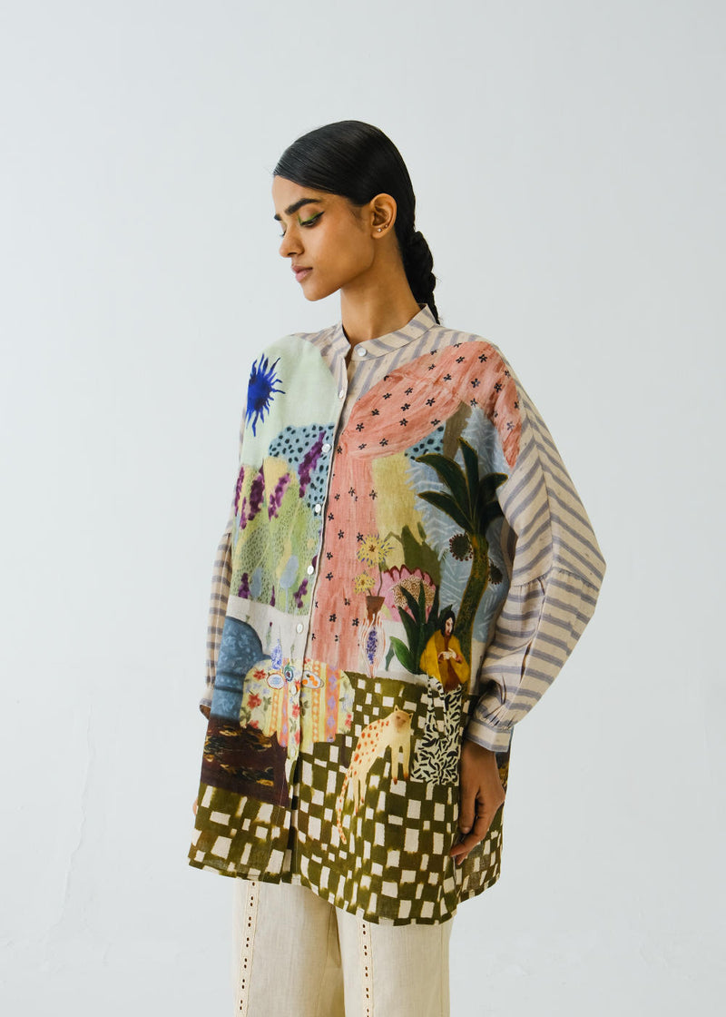 Mia Shirt-Alice linen by CORD for women in Singapore