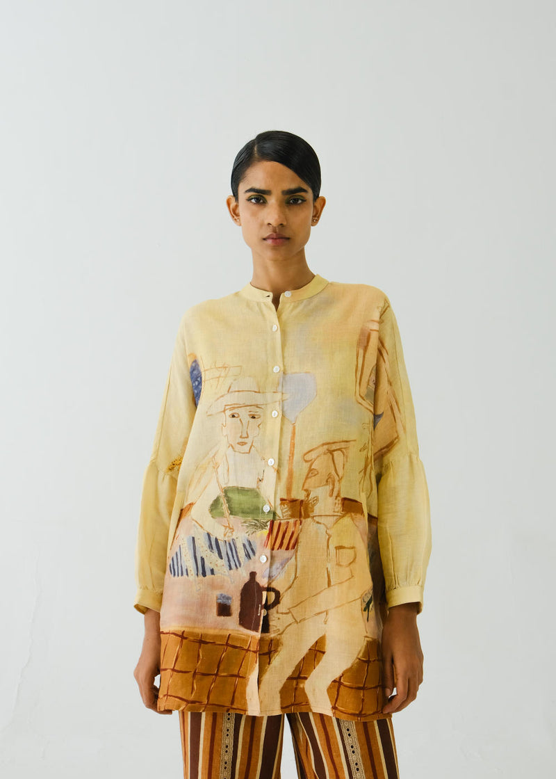 Mia Shirt-Fisherman linen by CORD for women in Singapore