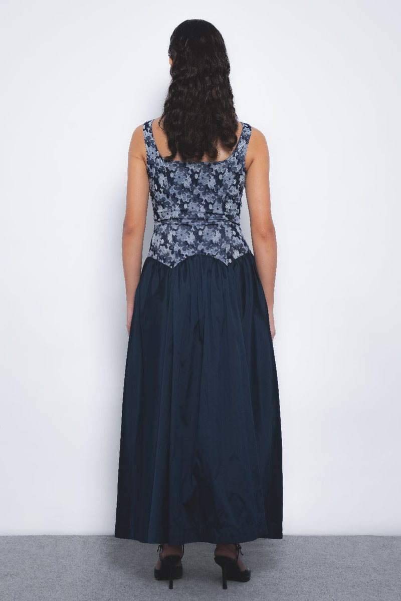 Miyu Dress - Indigo mul Buy Miyu Dress - Indigo from C&W | Dresses for Women by Leh Studios in multi color for women in Singapore