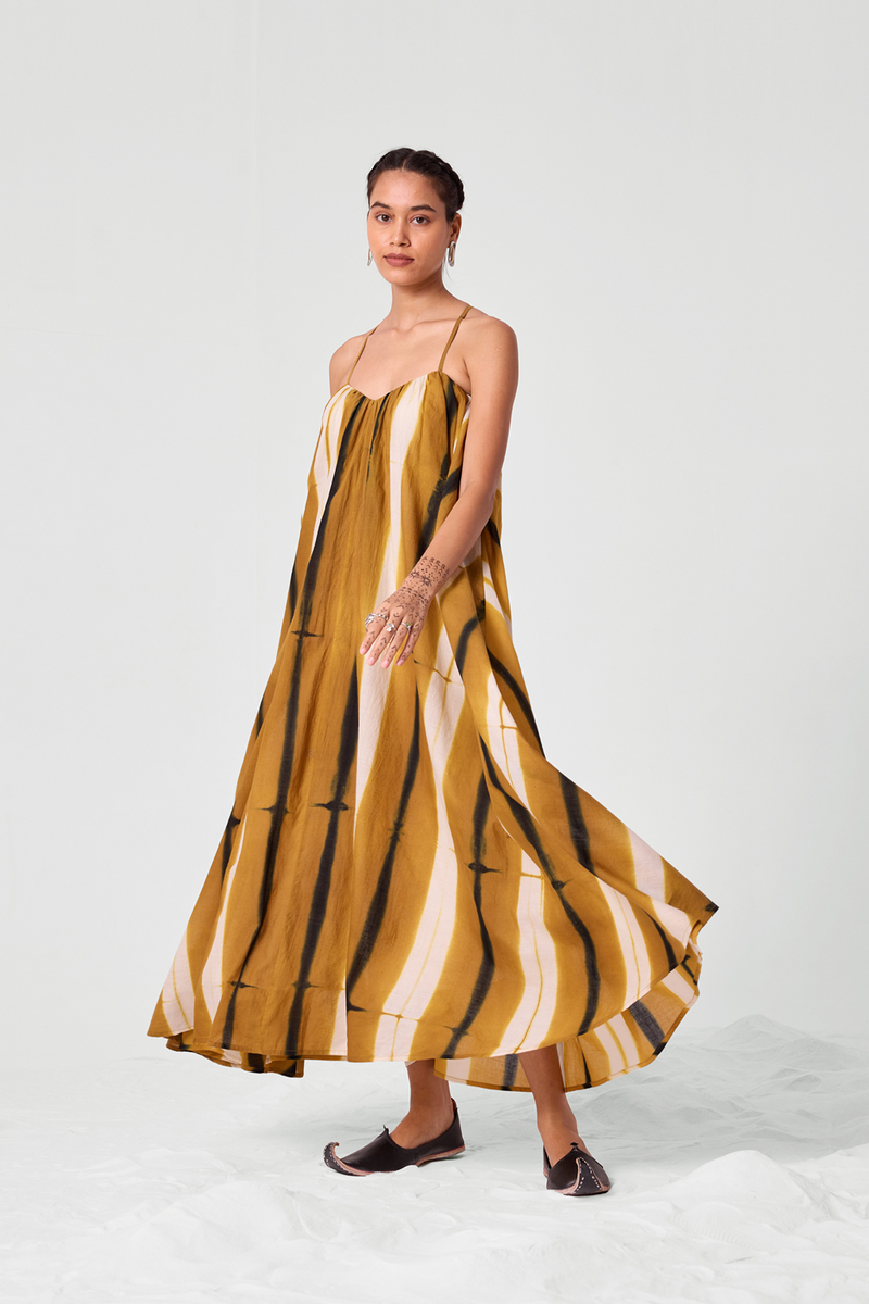 Mudra Hand Clamp Dye Dress