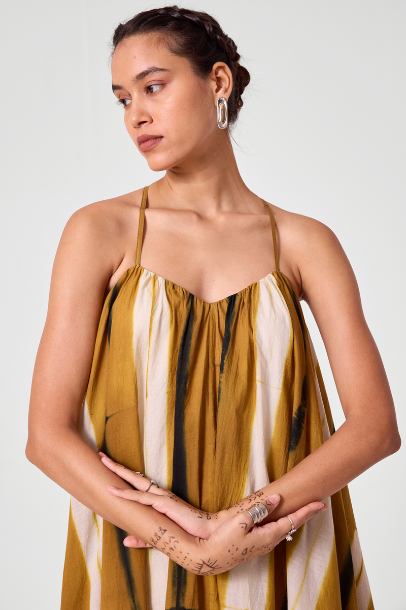 Mudra Hand Clamp Dye Dress