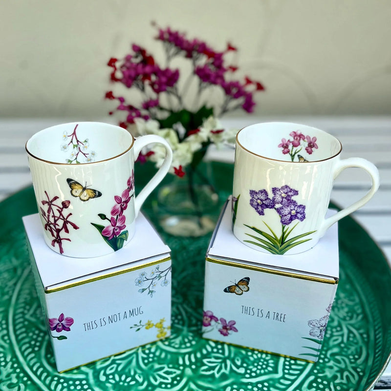 Mug White Orchid